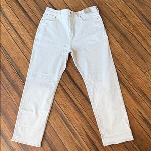 Madewell Sz 32 New 90’s Straight Leg Women's Ecru Jeans